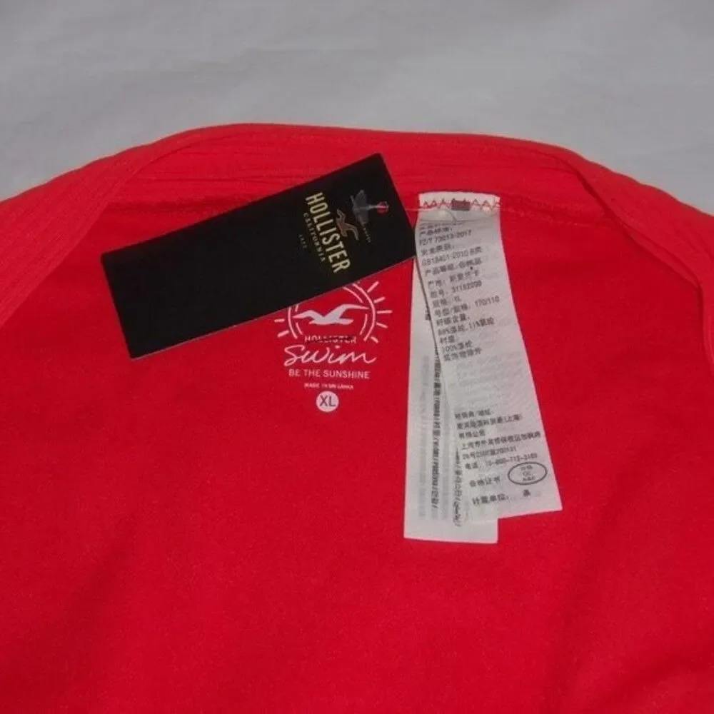 Hollister XL Red Ribbed Bikini